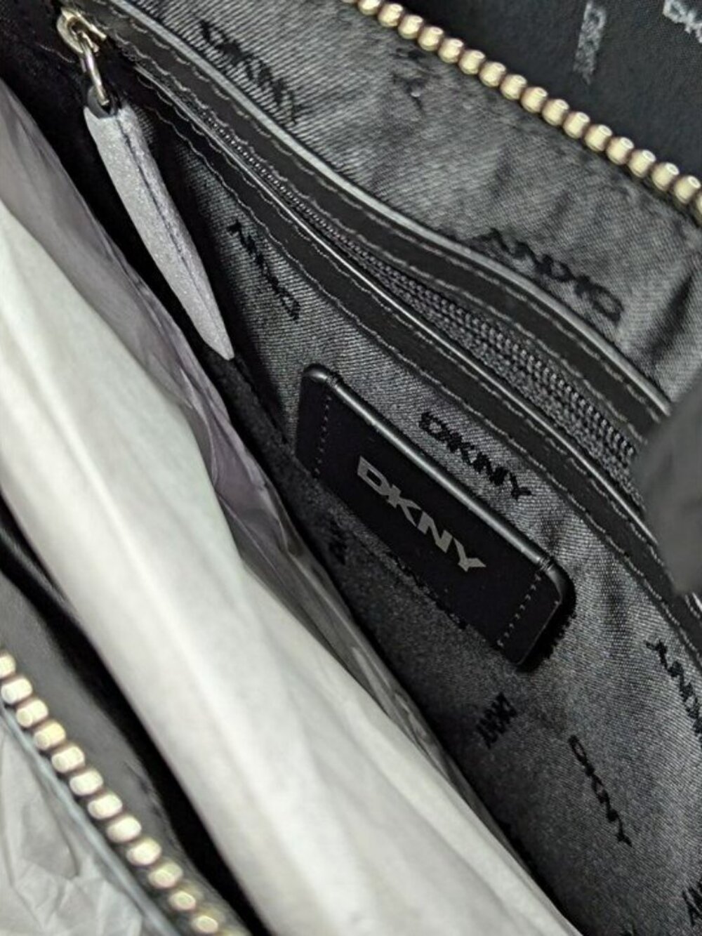 DKNY Nala Women's Magnetic Closure Medium Size Black Hobo (MSRP $198) - Picture 6 of 11